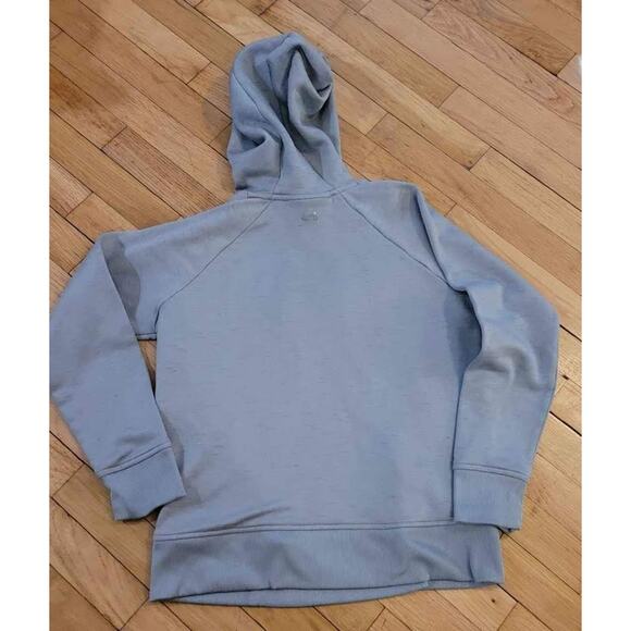 Under Armour Pullover Hoodie Gray Black Logo Pouch Pocket Small ColdGear - Picture 4 of 5